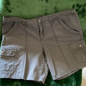 Eddie Bauer Charcoal Women's Cargo Shorts